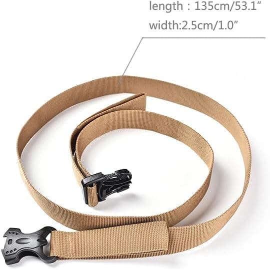 2 st Khaki Resväskor Remmar, Säkra Resa Tillbehör Remmar, Halkfria Packningsremmar, Bälte, Spänne Remmar, Tunga Suspender, Bekväma Suspend