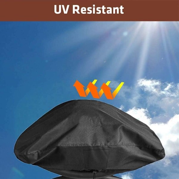 7110 600D Suojapeite Weber Q1200 ja 1000 kaasugrilleille, sopii Q1200, Q1400, Q1000, Q100, Q120, Baby Q -malleihin, UV-suojattu