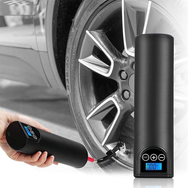 Mini Genopladelig Pneumatisk Kompressor 150PSI / Min Digital Elektrisk Luftkompressor med LCD-Display