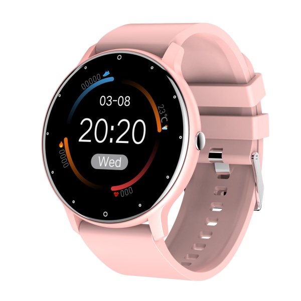 1 watch fitness med pulsmätare, smart watch(rosa)
