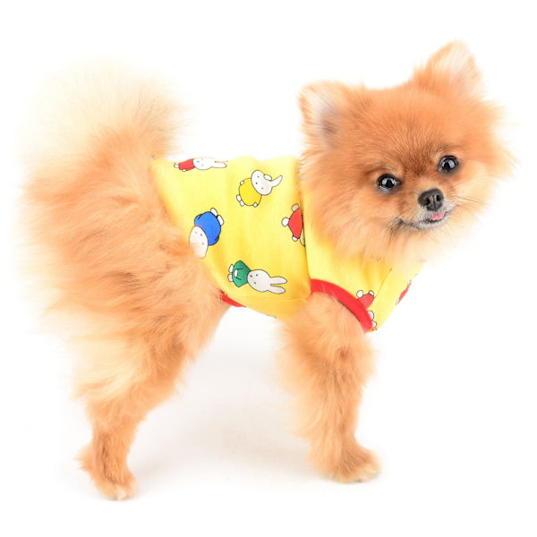 Söpö kani T-paita pentu Tee pentu kissa pojat tytöt liivi kesä Yorkie Chihuahua puku, keltainen, S