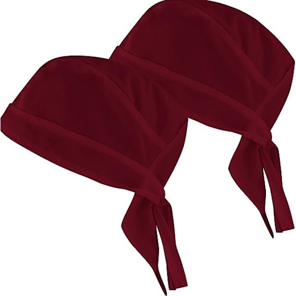 Vinröd - 2 stycken Kökshatt Kockhatt Kockhatt Kockhatt Kockhatt Papper