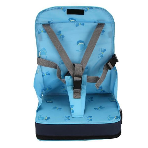 Portable Folding Booster Seat Table Baby Child Meal + 5-Point Harness Safety Travel Chair