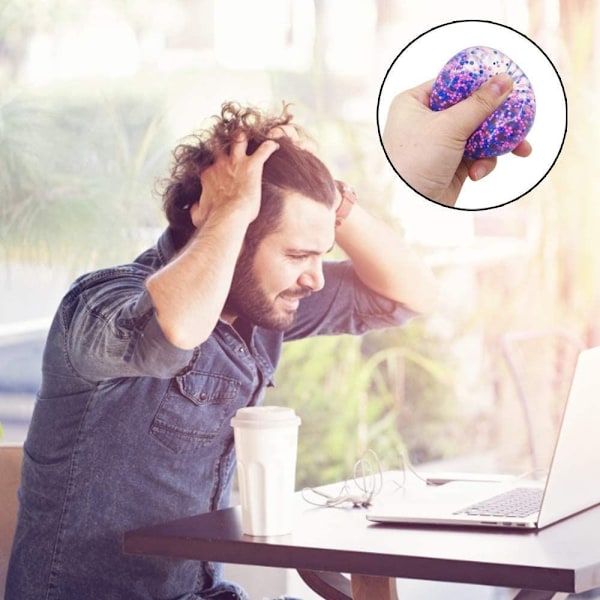 2 st stressbollar, handstärkare, powerball, mjuk stressleksak, lindrar handleds- och fingerstress för vuxna barn HA