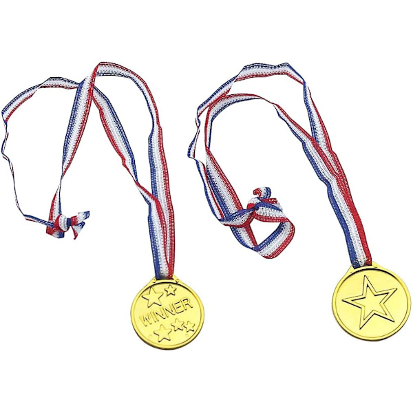 Medaljer, 24 stk. gullmedaljer for barn, fest, barn, belønning