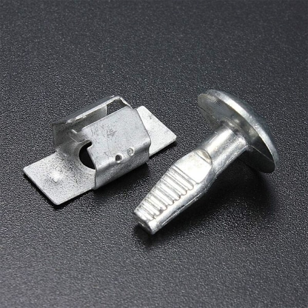 Set med 5 par fixeringsklämmor i aluminiumlegering för under motorplåten, biltillbehör - reservskruv för Peugeot 206 207 406 407 807