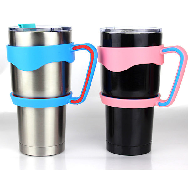 2-pakning 30oz krus håndtak, rustfritt stål krus håndtak BPA-fri koppholder, reisevannskaffe krus, rød