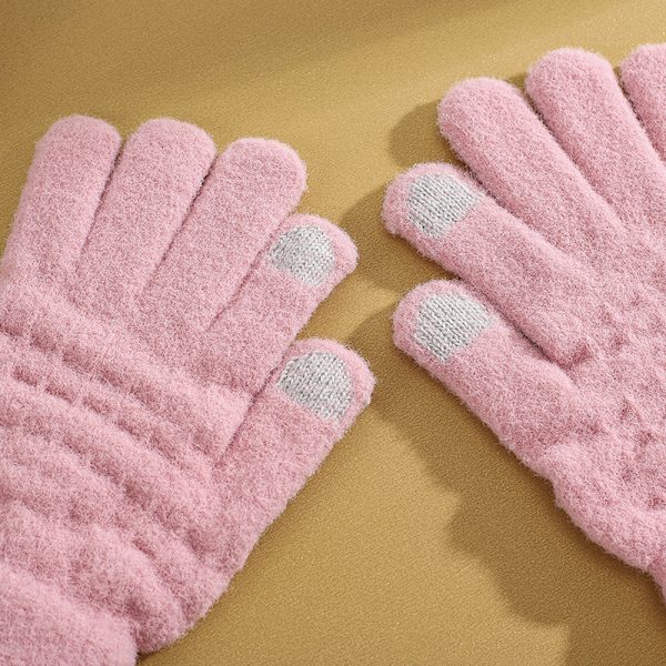1 par vinterhandsker, unisex vindafvisende varme handsker