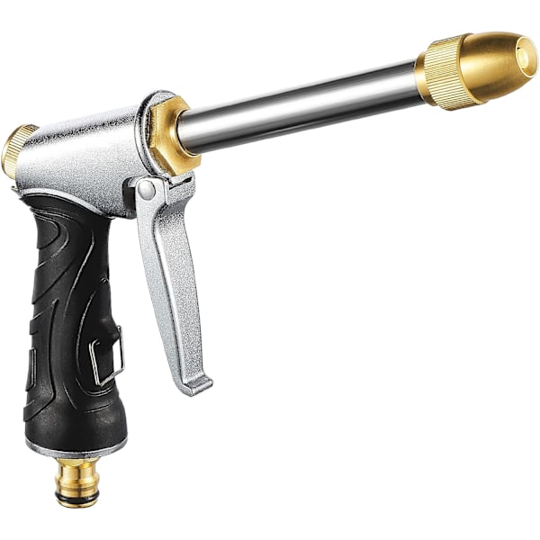 Havevandsslange Sprøjtepistol, Metal Vandpistol Sprinkler Højtryksvandslange Rør Sprøjtepistol til Bil  Kæledyr Vask, Vanding Plæne og Have