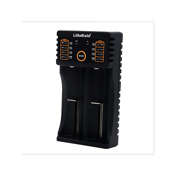 Liitokala LII-202 Mini Multifunktionell Batteriladdare USB Kompatibel 118650 26650 16340 14500