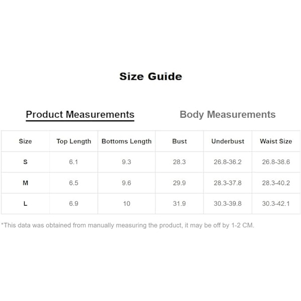 Dam 2-delad Bandeau Baddräkter Tie Side Ribbad Bikini Set M