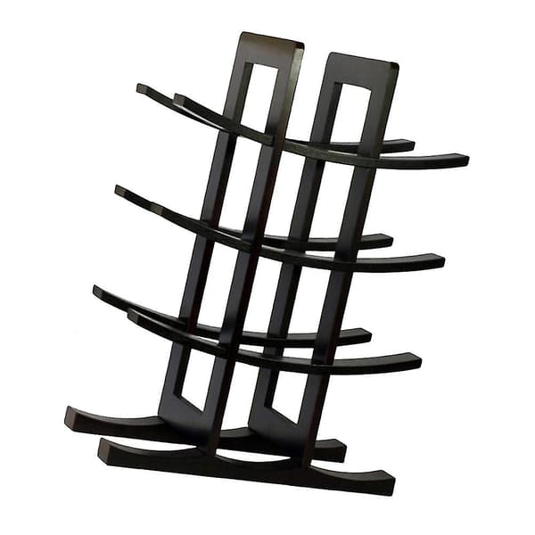 Puinen punaviiniteline Puinen viiniteline Bambu kotitalouspunaisen viiniteline Viiniteline (Musta)