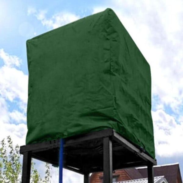 IBC-tankskydd för tunna, regnvattenskydd, solskydd, vattentätt skyddshölje, tillbehör för tunna (48 x 40 x 47 tum)