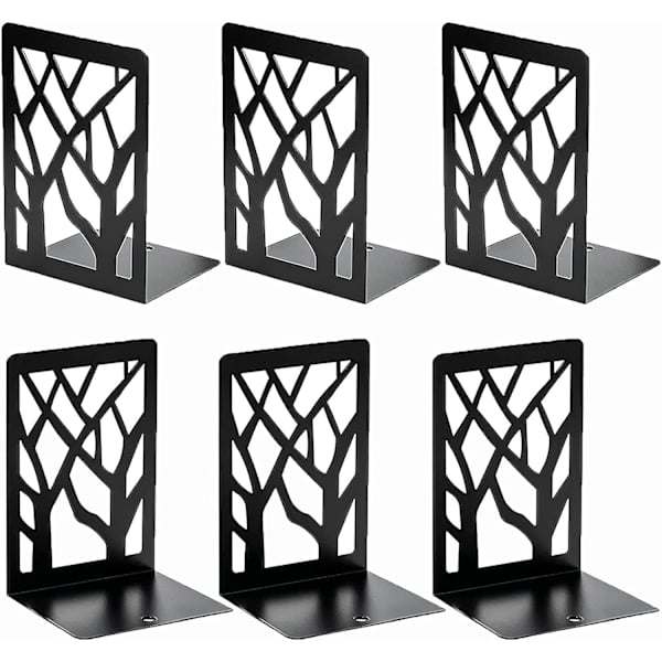 Set med 6 metallbokstöd (17×12cm)