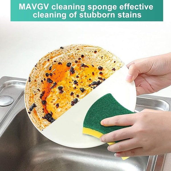 24-paknings miljøvennlige anti-ripe oppvasksvamper for skrubb