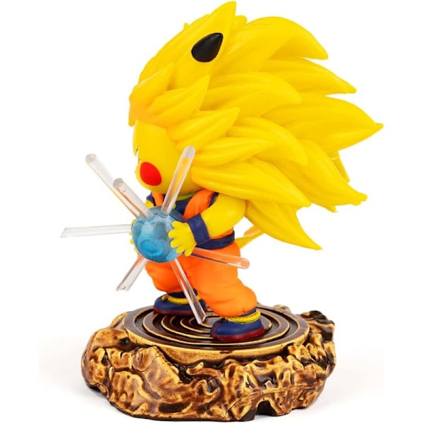 Dragon Ball Super Saiyan ， Super Tre Sun Wukong Cos Hoved ornamenter Model I Æske Samling PVC Fødselsdagsgaver