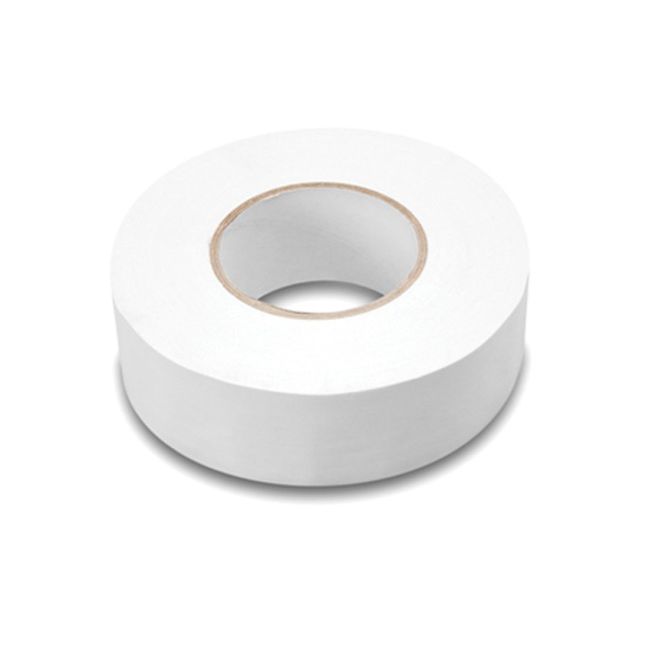 Hvit gaffateip, 50 mm x 20 m, 2” vanntett, sterk klebende gaffateip for lapping, tetting, sikring av kabler og merking, kraftig tape, én rull
