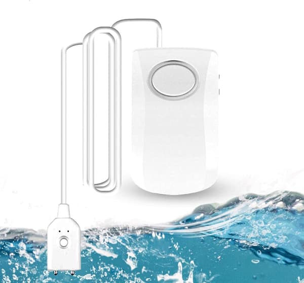 2 stk Wi-Fi vannlekkasjesensor, 130dB smart flomsensor, vannlekkasjesensor trådløs vannvarselssensor, Smart Life APP smarttelefon push-varsel