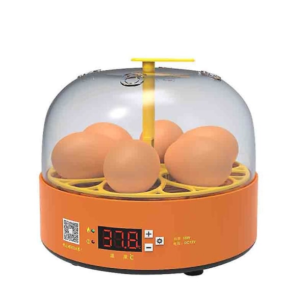 Automatisk rugemaskin 6 eggrugemaskiner, automatisk eggdreiing EU