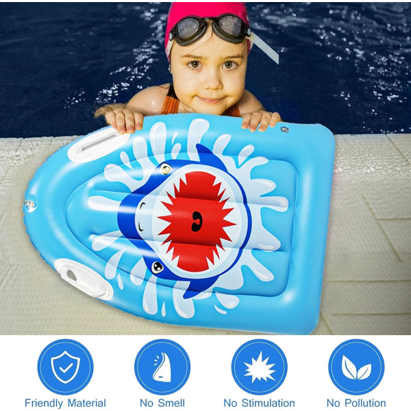 Oppblåsbart surfebrett for barn: Swim Board oppblåsbart bodyboard med H
