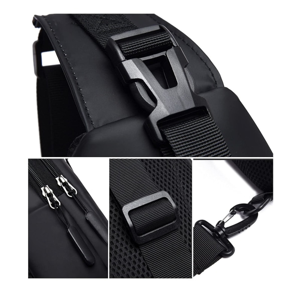 Sling Bag Bryst Skulder Vesker For Menn Crossbody Vesker For Gutter Reise Utendørs Anti Tyveri Ryggsekk（grå）