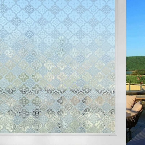 Ikkunakalvo Näkösuoja 30x200cm Liimaton Sähköstaattinen Kalvo Lasi Vihertävä Begonia Himmeä Kalvo Läpinäkymättömiin Ikkunoihin UV-Suoja Toimistoon Olohuoneeseen