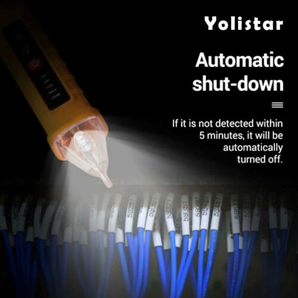 FS8909 Elektrisk Pen med Induktionslyd Alarm og Kontaktløst Lys