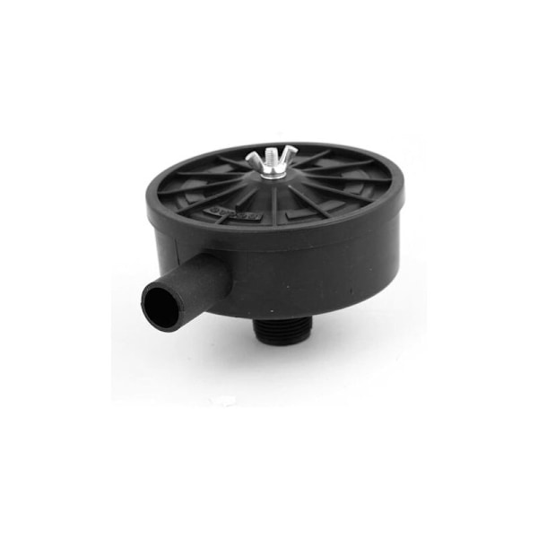 20 mm lydløs filterudstødningsfilter, plastik til kompressorluft, sort