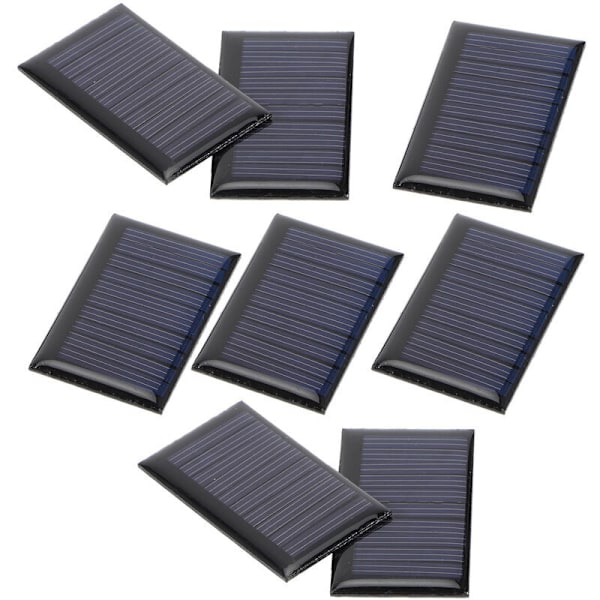 8 kpl 30MA 5V Mini aurinkokennopaneelit DIY Aurinko epoksilevy Sähkölelut Materiaalit Aurinkosähkökennot