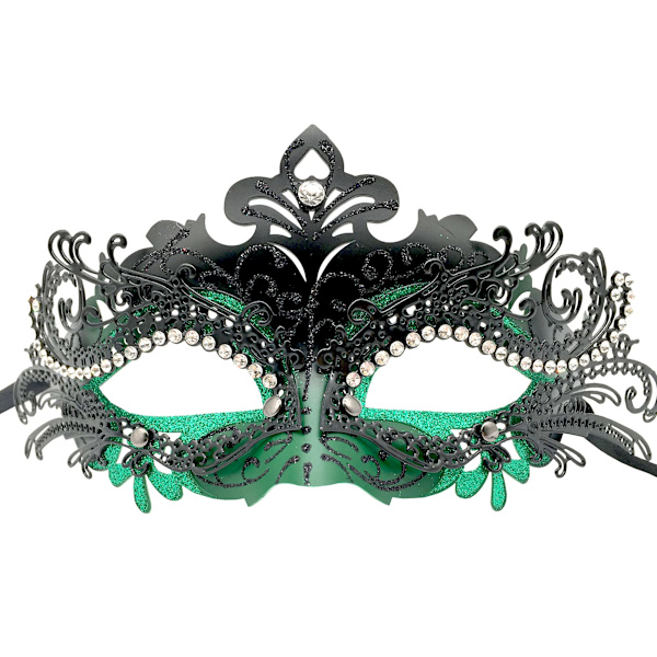 Maskerad Metall Mask Venetiansk Halloween Kostym Mask Mardi Gras Mask för kvinnor/män