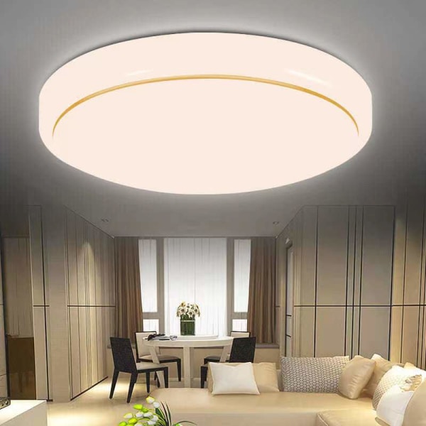 LED loftslampe 220V 110V moderne loftsbelysning stue soveværelse køligt neutralt hvidt lys(39cm hvidt lys 36w)