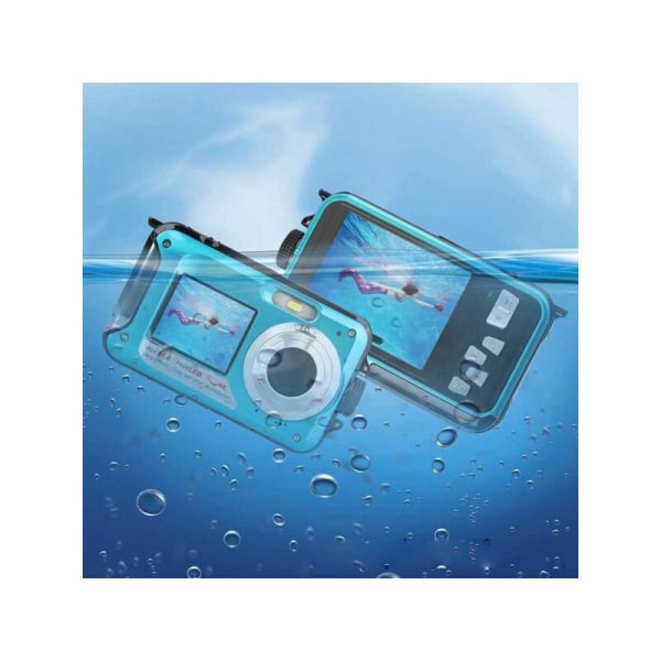 Vanntett kamera Digitalt vanntett kamera med dobbel skjerm 2,7K