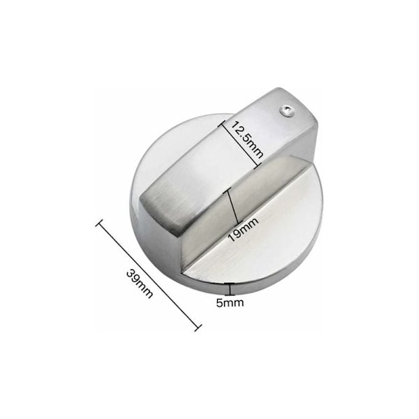 Gassknapper 6mm universal universal universal knapper komfyrknapp sølv gasskomfyrknapper for ovn og gasskomfyr 6 rom