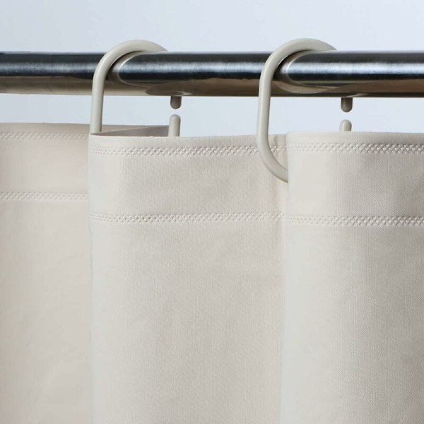 Duschdraperi Draperier De Badrum Badrum Resistent Beige Kvarn Med Krokar Duschdraperier Vattentätt Badrum, 180 x 180cm