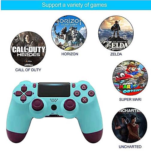Trådløs Ps4-spilkontroller Bluetooth-controller Dobbelt hoved Snowflake-håndtag Joystick Mando Gamepad til 4 spillekonsoller