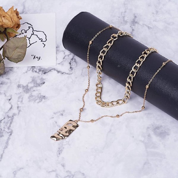 Guld Aluminium Osvetsad Vriden Kedjerulle - 5m - 10 x 6,5mm - För Halsband, Smycken, Tillbehör, Hantverk
