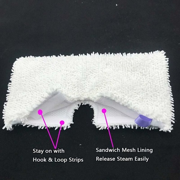 4-pack Mikrofiber Ersättningsmoppar för Shark Ångmoppar S3500 S3550 S3901 S3601 S3501