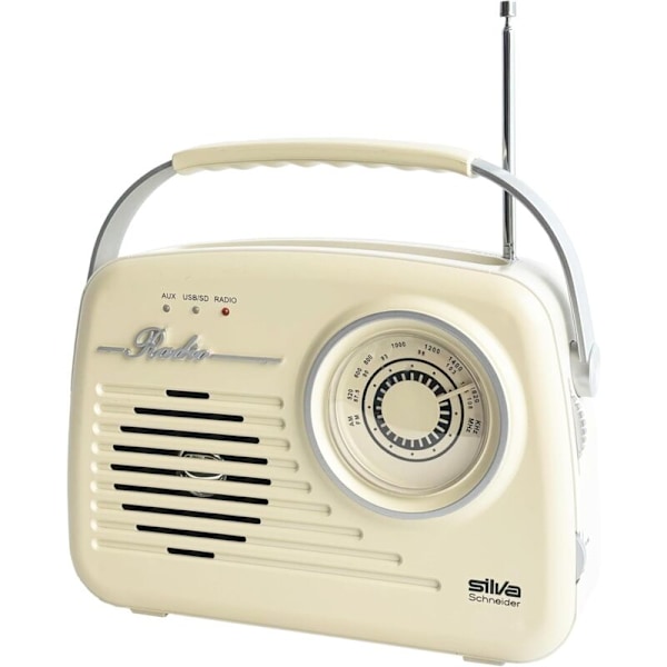 1965 Flaskeradio med beige batteri