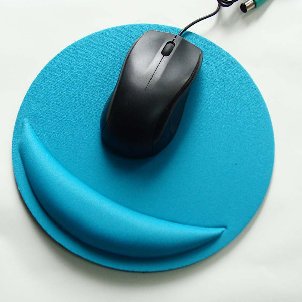 Orange farve-Musemåtte med pude - Gaming håndledsstøtte - Musemåtte håndledsstøtte - Komfort med ergonomisk håndledsstøtte - Vandafvisende og vaskbar - P
