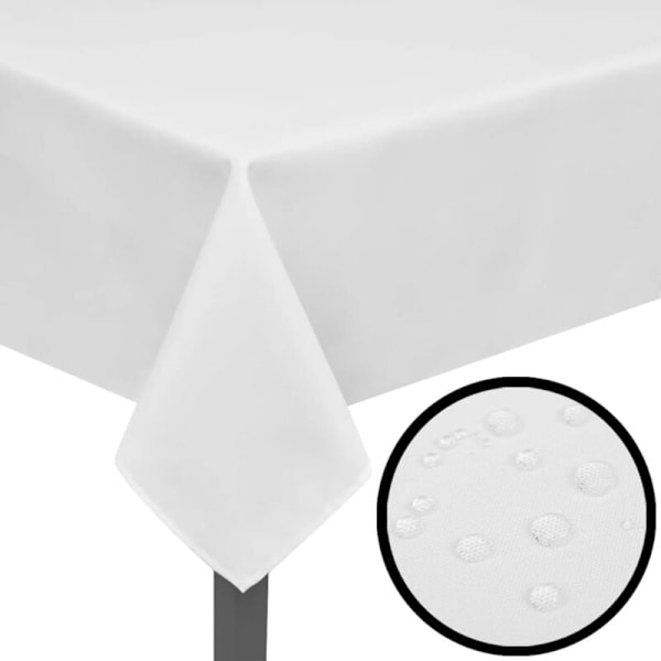 Duker 5 stk Hvit, 130x130 cm