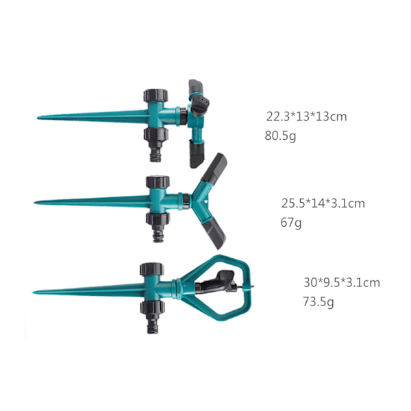 Automaattinen pyörivä sprinkler, puoliympyrän muotoinen runkosprinkler