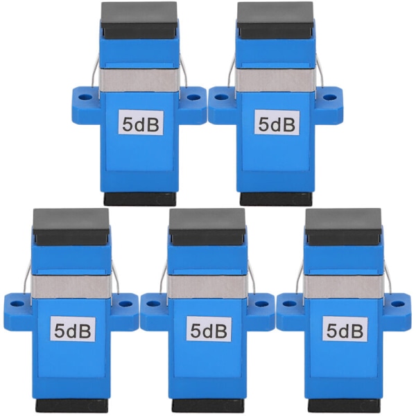 Fiberoptisk SC UPCSC UPC5DB 5-pack Kontaktdon Monomode Dämpare Land