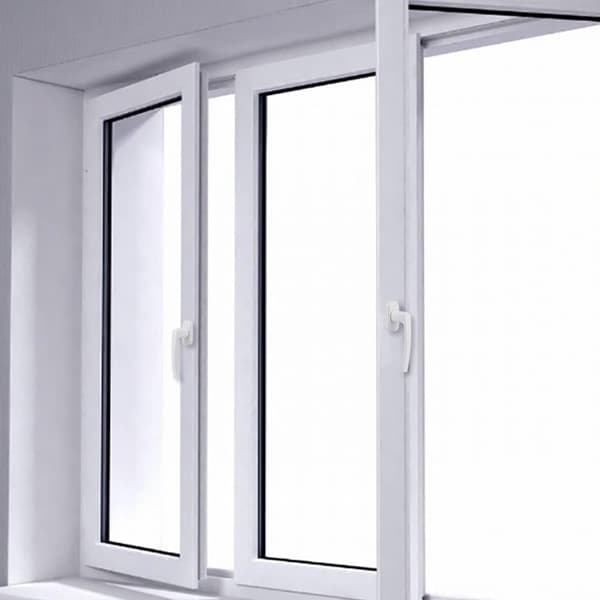 2-delat aluminiumfönsterhandtag (vit), dolda skruvar, metallstång,