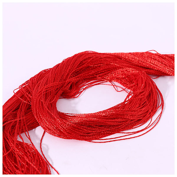 Gardinssett, 1m*2m snor, rød