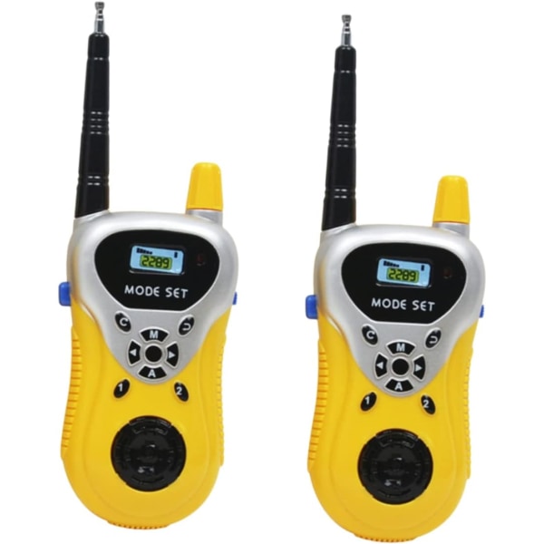 2 stk. leketøy for barn Walkie Talkie leketøy Mini leketøy Intercom leketøy Barn Mini leker Barn Intercom Trådløs Gul Foreldre-barn Barn Walkie Talkie Barn