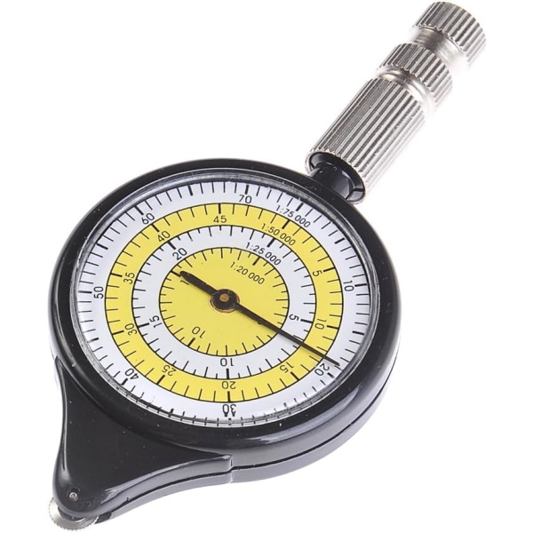 Avståndsmätare: Avståndsmätare, Opisometer, Kurvimeter, Färg: Vit-Ye