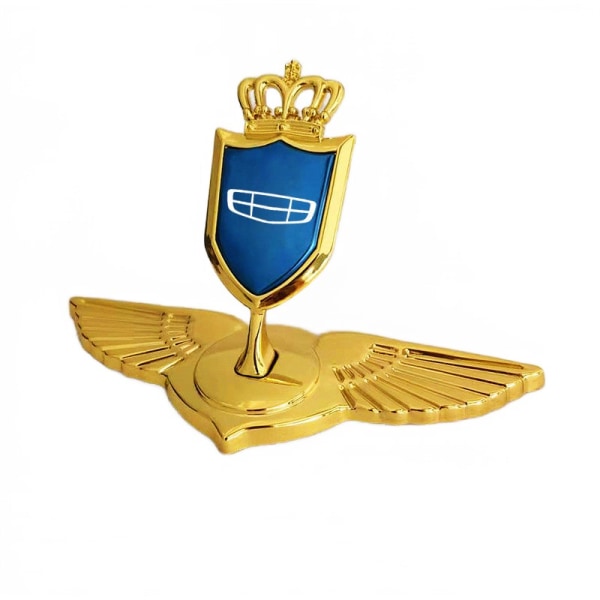 Lämplig för Geely-bilens främre logotypmärke golden blue
