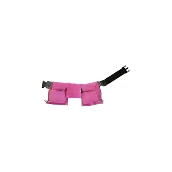 34x20cm Nahkainen työkaluvyö lapsille Nahkainen työkaluvyö Banaanilaukku nahkatyökaluihin ulkopuutarhatarvikkeille (vaaleanpunainen)