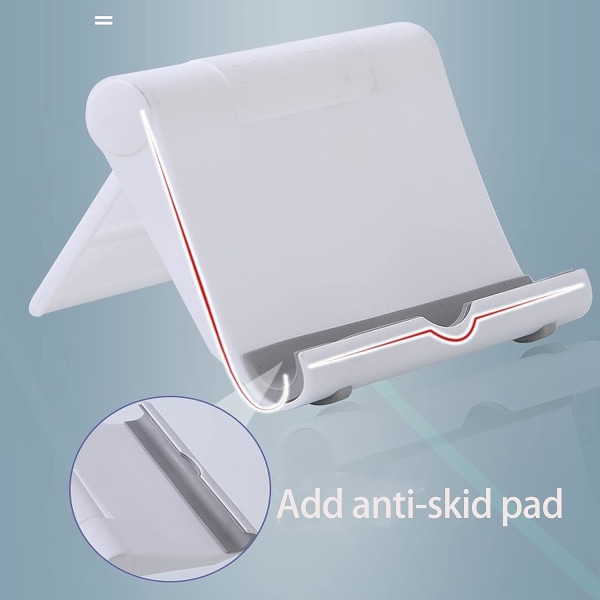 4-pack justerbar hopfällbar plastskrivbordet stativ för 6-11 tums surfplatta kompatibel med iPhone 12 Pro Max 11 Samsung Galaxy Noten Android Alla smartphones
