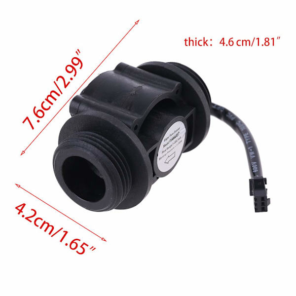 G1 Hall-effekt vandstrømsensor, kontakt, flowmeter, 1-60L/min flowmeter